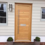 Oak Front Door stunning hardware