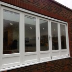 Double glazed white Bifold doors bi-fold