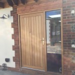 Oak Front door sidelights window