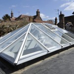 Timber Roof Lantern painted opening vents