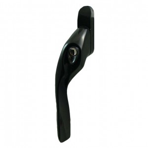 EH20 locking espagnolette handle black
