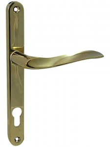 MHP60 multi-point door Handle polished brass