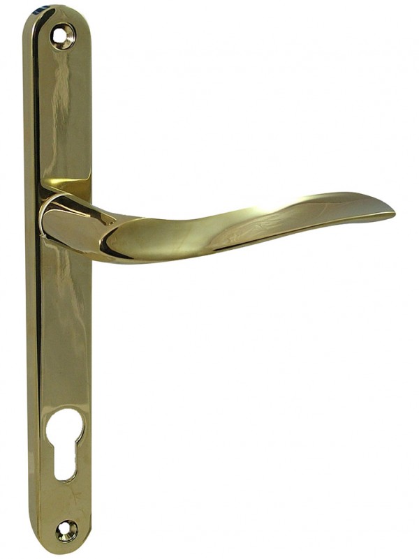 MHP60 multipoint door Handle polished brass Medina Joinery