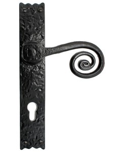 Monkey tail multi-point door handle black