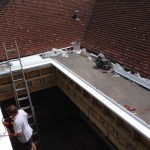 large Wooden Timber framed Roof Lantern Installing