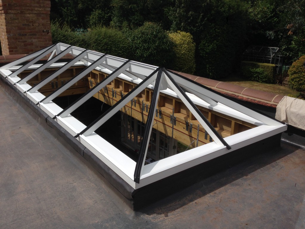 Timber Roof Lantern flat roof hardwood oak