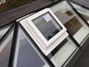 Timber Roof Lantern vents windows flat roof