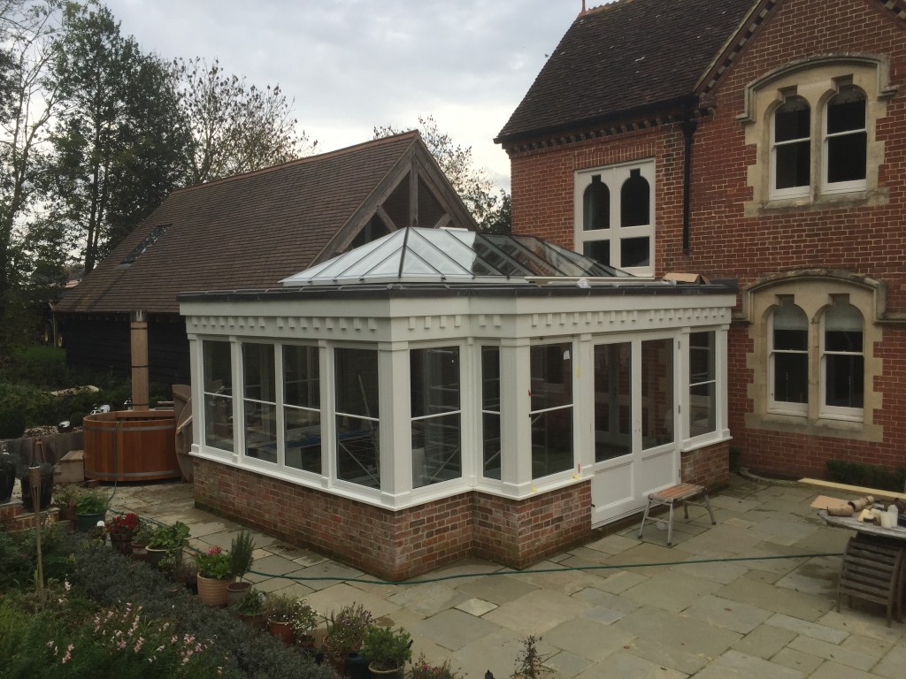 Hardwood Timber Orangery Roof Lantern french doors