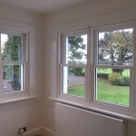 Hardwood sash windows view painted glazed