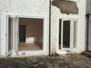 Bi-fold French doors hardwood bifold