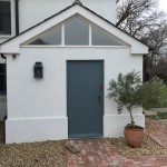 timber door hardwood oak painted double glazed