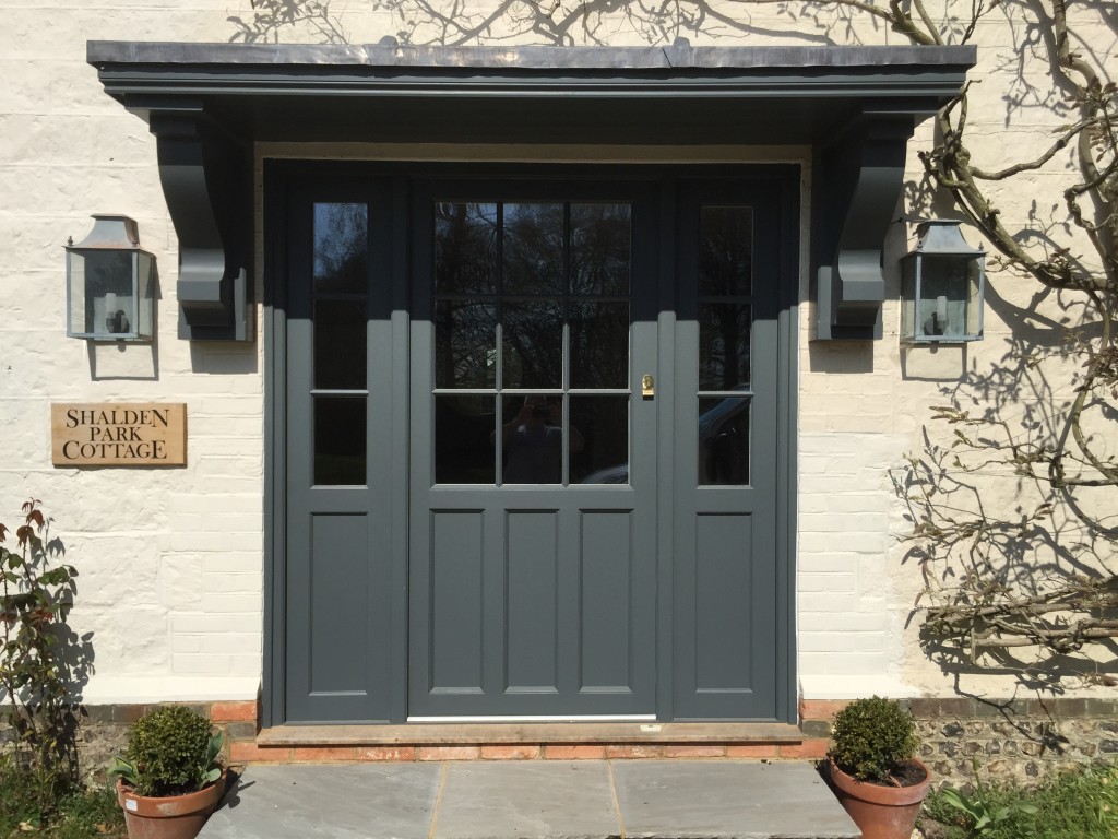 Accoya door hardwood oak painted double glazed