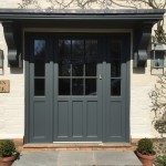 Accoya door hardwood oak painted double glazed