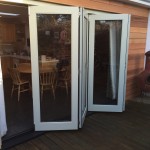 Bi-fold doors painted accoya hardwood double glazed
