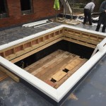 Timber roof lantern installing assembly assembled installed