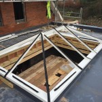 Installing a Hardwood Timber Roof Lantern