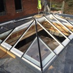 Timber roof lantern installing assembly assembled installed