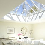 Flat wooden Roof Lantern Light Skylight