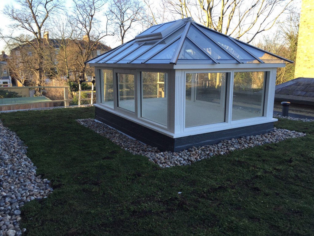 Timber Roof Lantern with large sidelights
