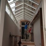 Timber Roof Light installation wooden skylight