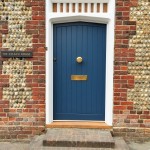 Accoya Front Door painted blue oak