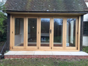 Sliding Oak timber Bifold doors Hampshire