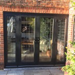 Oak French Doors leaded glass bespoke