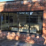 Oak Jacobean windows leaded glass