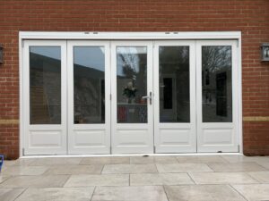 Accoya Bifold doors central opening door timber