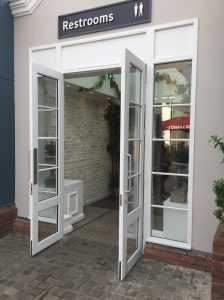 Timber Accoya French doors sidelights bicester village
