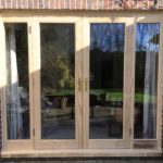 Accoya timber French doors sidelights