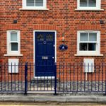 Blue Accoya Front door entrance timber