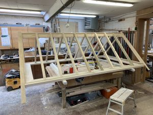 Building a timber Roof Lantern in workshop