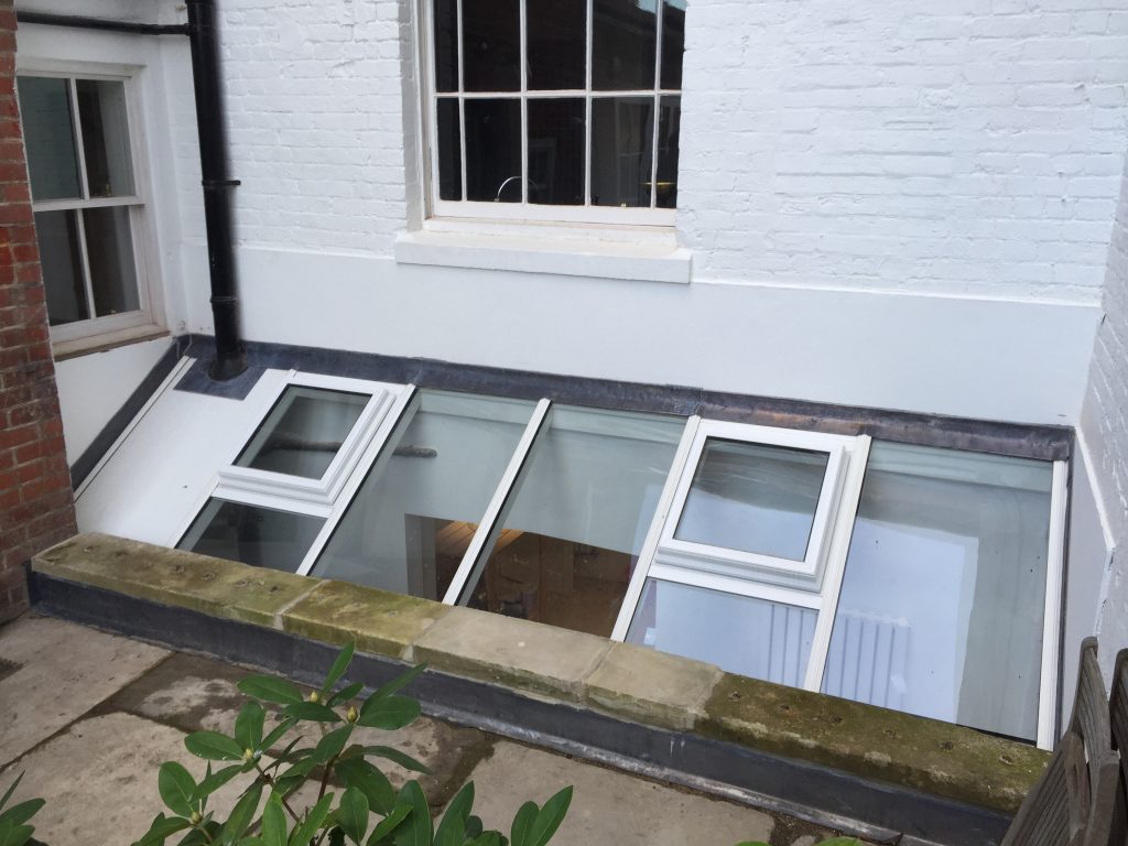 Glazed Mono Pitch Roof timber Lantern skylight