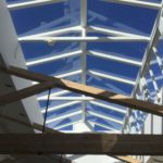 Large timber Accoya Roof Lantern pitched roof