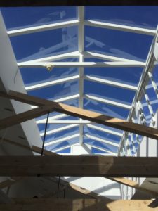 Large timber Accoya Roof Lantern pitched roof