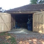 Oak timber Garage doors hampshire uk