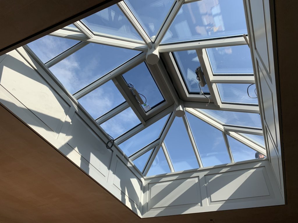 Timber Roof Lantern with panelled aperture