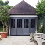 Wooden Timber bifold folding patio concertina doors