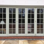 Wooden Timber bifold folding patio doors