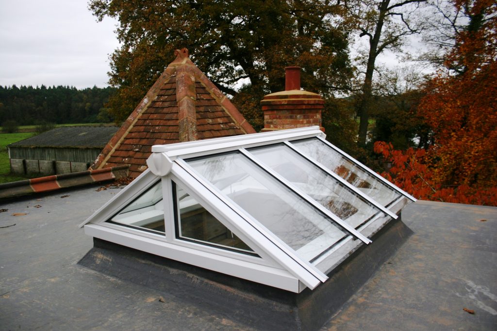 Timber gable end roof lantern