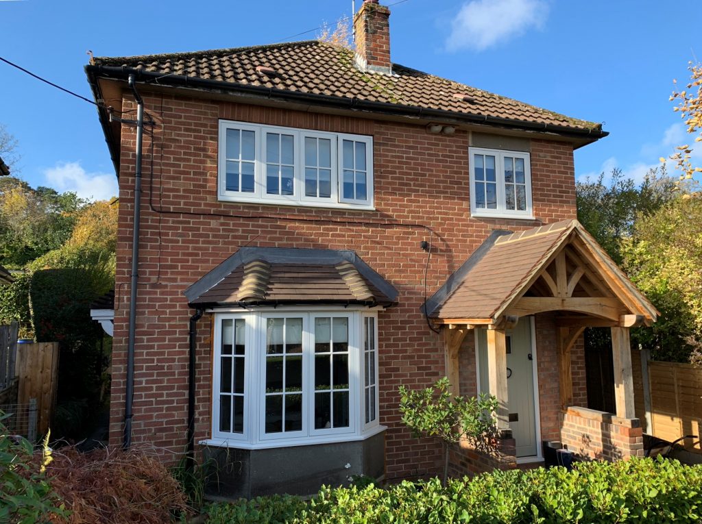Accoya windows front door porch house bespoke