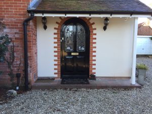 Accoya Front door black Hampshire timber