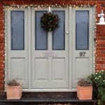 Christmas timber Front door