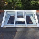 Timber gable end roof lantern vent skylight