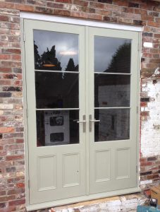 Timber French Doors wooden painted