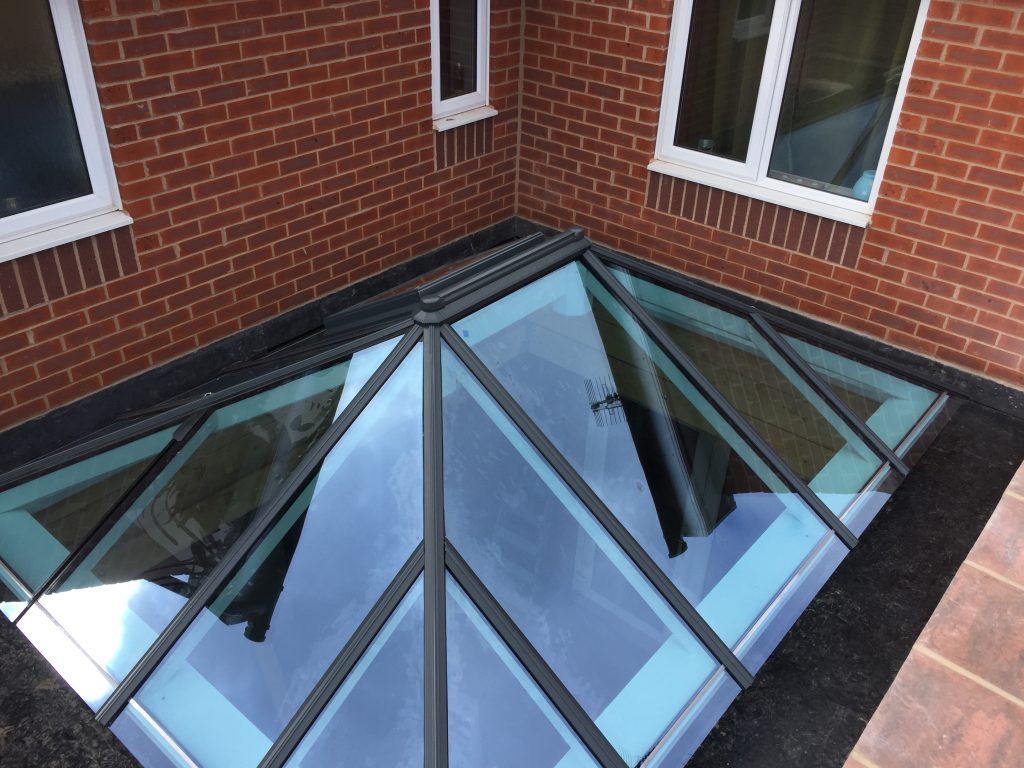 Timber Roof Lantern with vent