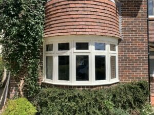 Accoya flush casement bay window timber