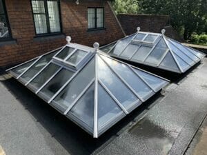 Skylights Rooflights ball finials Flat roof