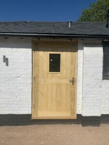 glazed door timber entrance Front